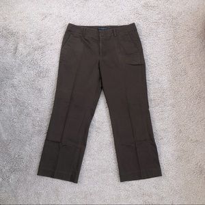 Banana Republic Brown Martin Fit Crops